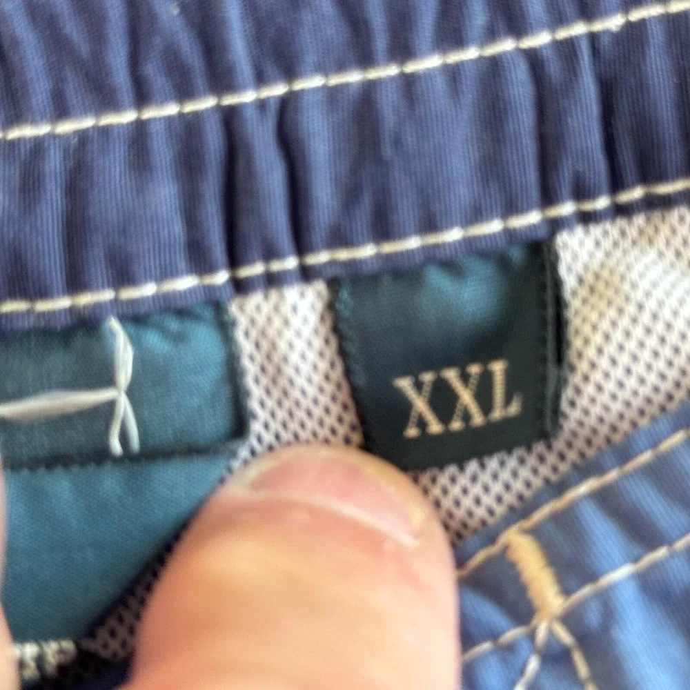 POLO RALPH LAUREN Board Short XXL Blue cargo Swim pocket vtg‎ 90s y2k pony